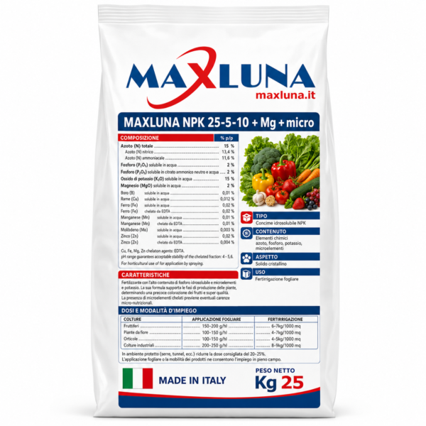 MAXLUNA NPK 25-5-10 +Mg +micro