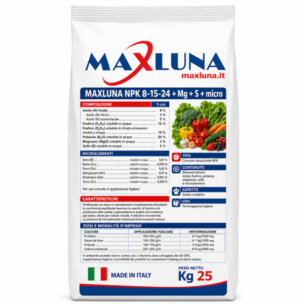 maxluna npk 8 15 24 +mg + s + micro MAXLUNA NPK 8-15-24 +Mg +S +micro